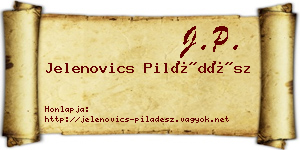 Jelenovics Piládész névjegykártya